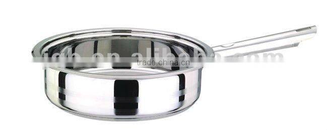 3 layers bottom Stainless steel deep frypan