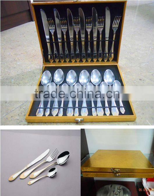 restaurant stainless steel cutlery set with low price