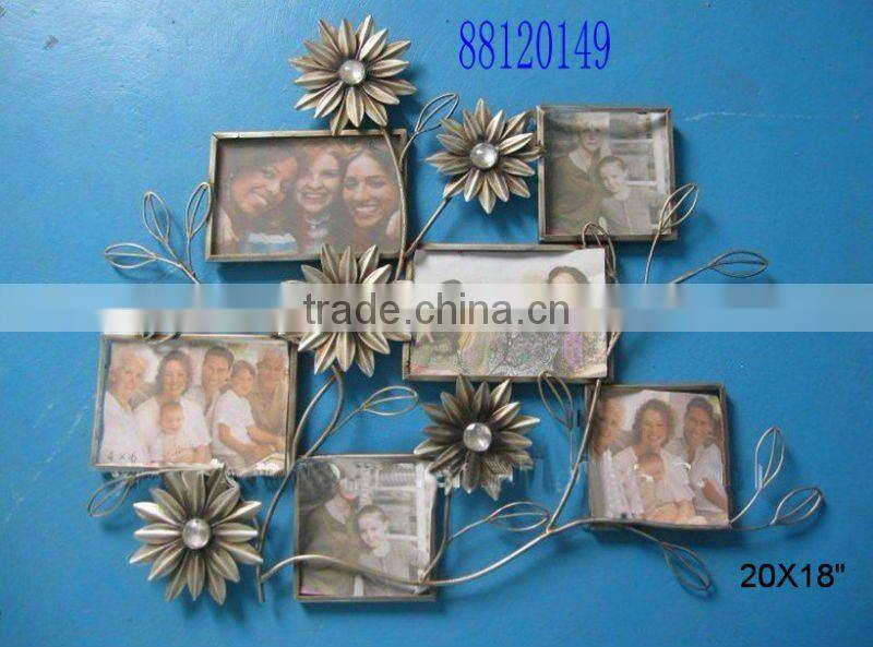 Metal family tree photo frame