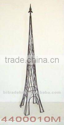 metal plant stake with globe