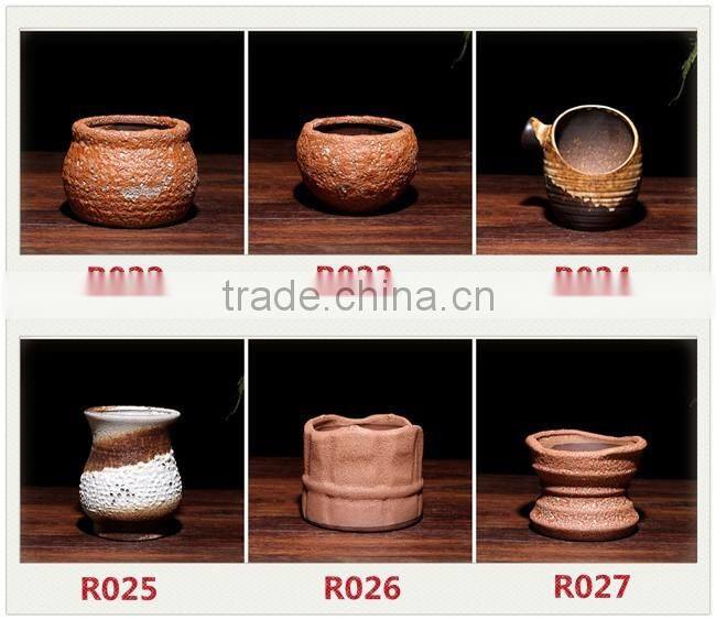 Hot sale eco flower pot , orange ceramic flower pots