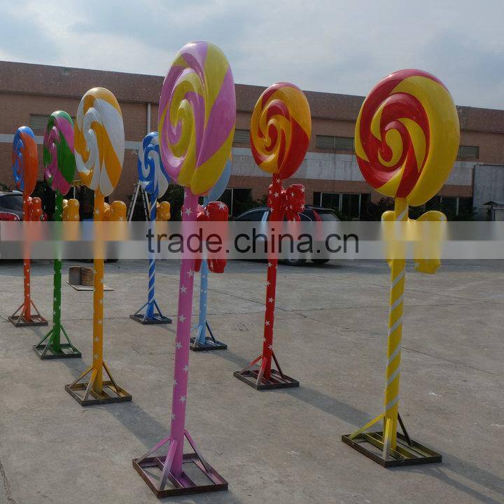 Outdoor or indoor FRP lolly decoration