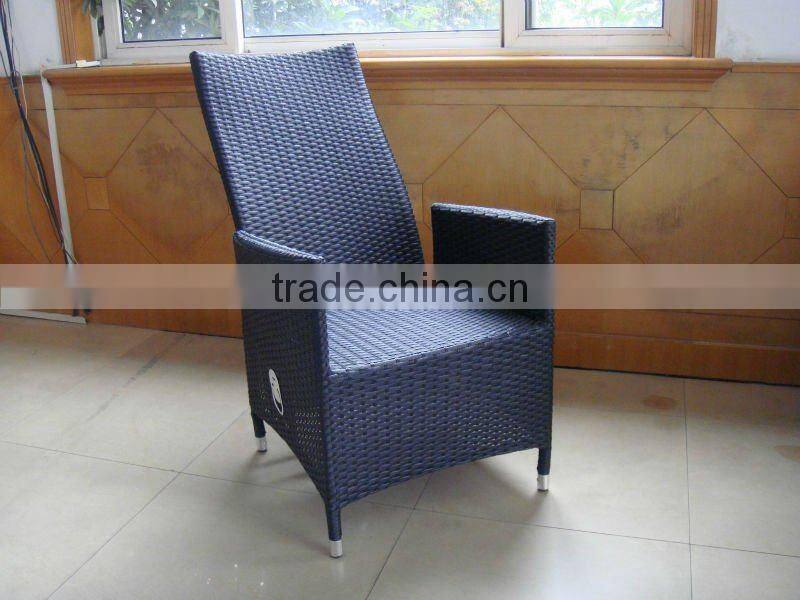 Outdoor high back rattan chairs