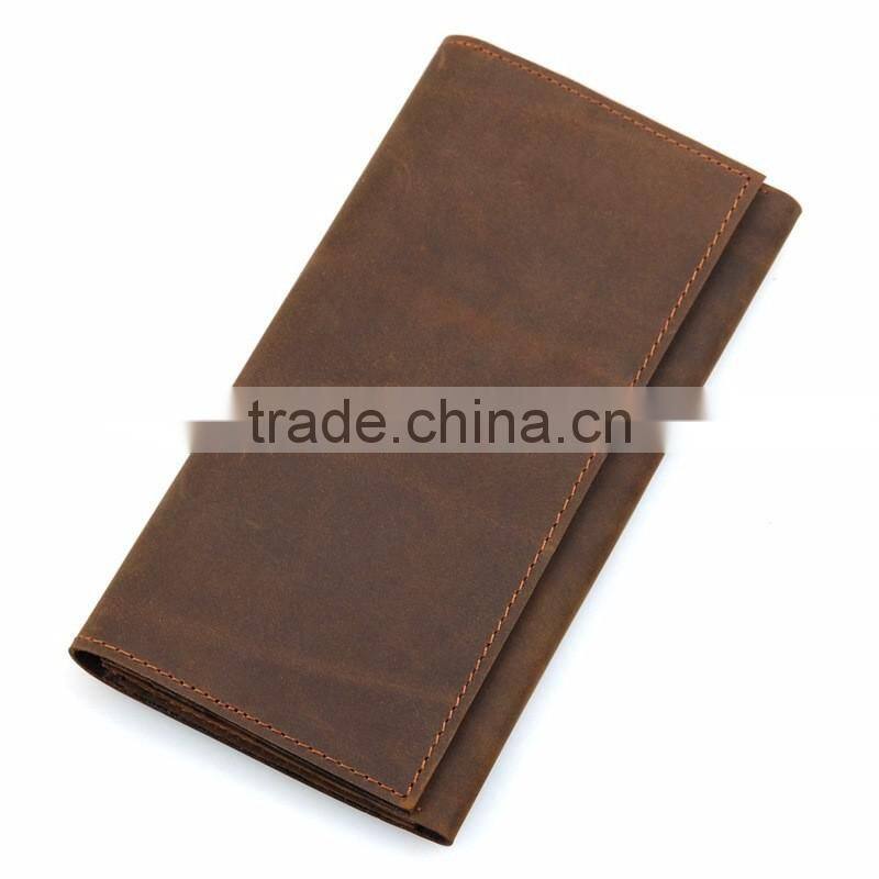 New Custom men's Italian Vegetable Tanned Leahter Passport Cover