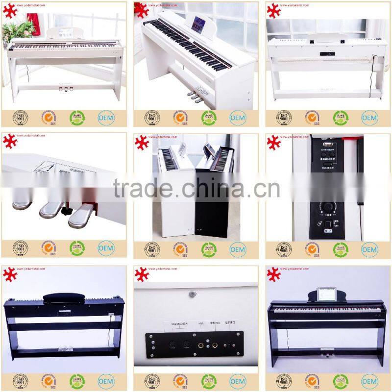 88-Key Graded Hammer Standard (GHS) Digital Piano (white & black) with pedal and bench smart piano