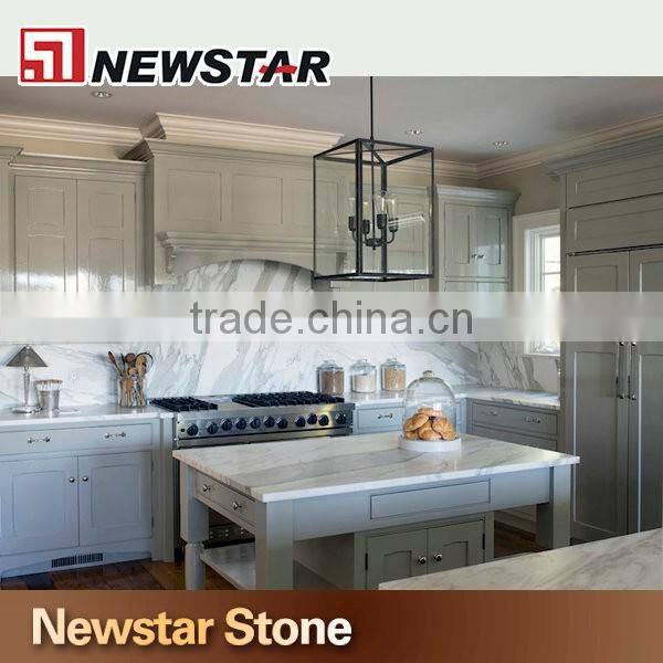 Calacatta white marble countertop for kitchen