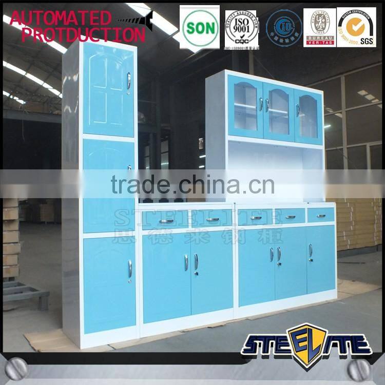 Hot sale steel kitchen furniture display kitchen cabinets for sale