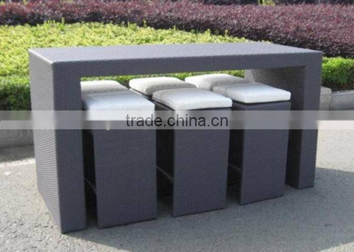 Outdoor Wicker Furniture/Bar Set/Wicker patio set (BF10-R46)