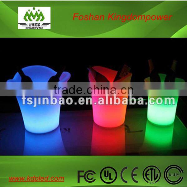 rechargeable battery plastic illuminated LED wireless ice bucket