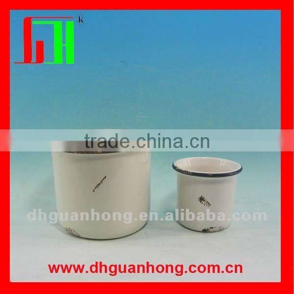Hot sale enamel mug without handle