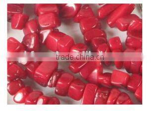 wholesale 60" 5-7mm red irregular original coral beads necklace