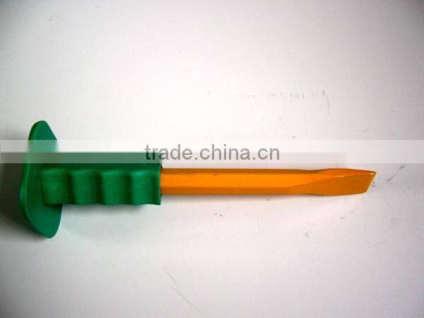 carbon steel forged cold chise stone chisel with rubber grip