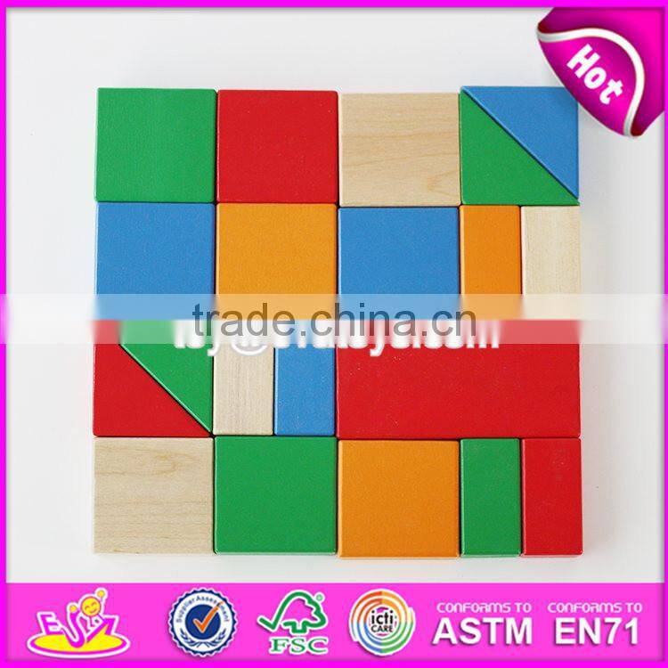 2017 New design building blocks wooden baby walkers for boys W16E066