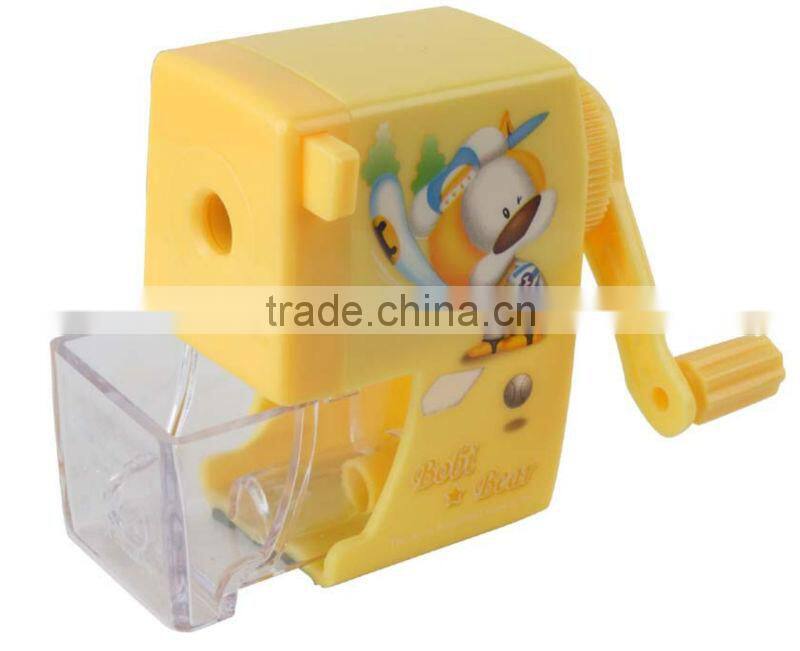 2016 new competitive price and good quality kids pencil sharpener with easy use for student