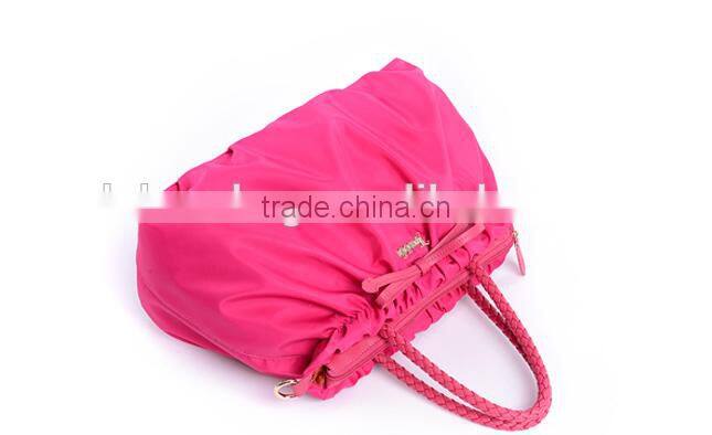 Fashion newest nylon pleated handbag for women