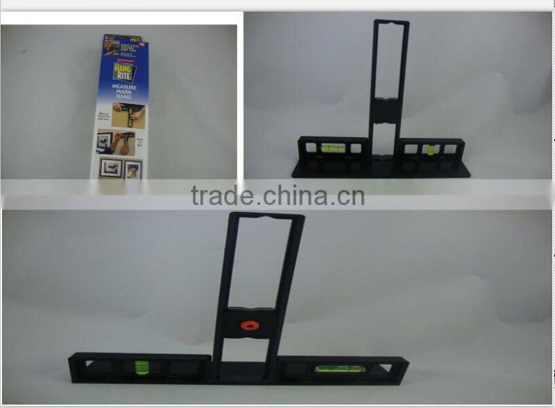 New useful home plastic hang rite measure tool spirit level Hang rite tool