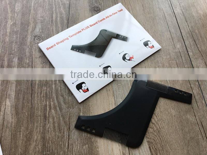 2017 new arrival beard shaping template comb beard comb