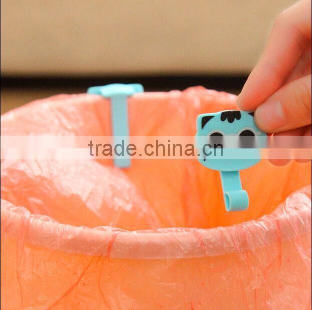 Diy animal shape outdoor trash can plastic clips