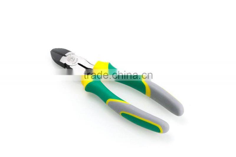 Three colors side cutter for copper wire for with drop forged treatment