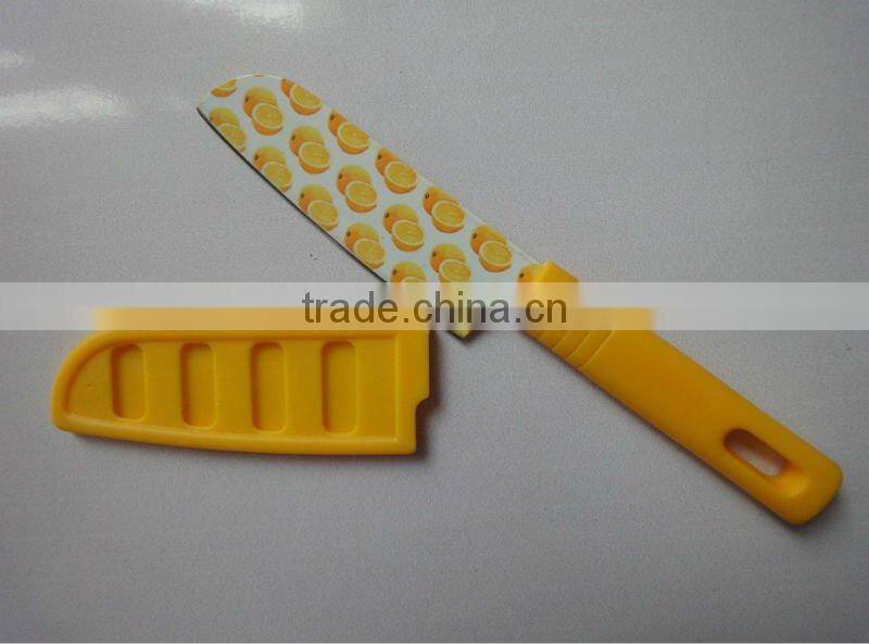 kitchen knife,non-stick fruit knife with sheath