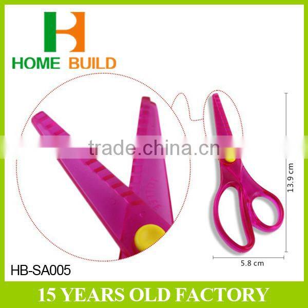 Factory price HB-SA005 Cute Safety Mini Plastic scissor
