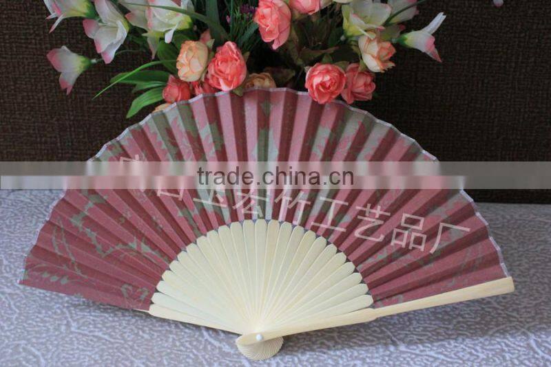 Customized Japanese style folding paper fan with advertising logo