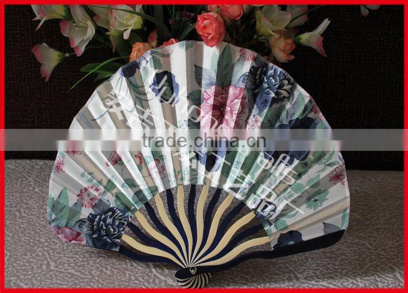 Chinese style handcrafts fabric fan