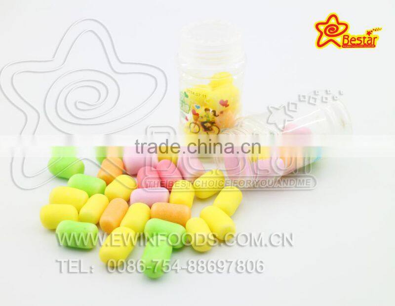 Bottle Packing Colourful Halal Mini Crispy Marshmallow