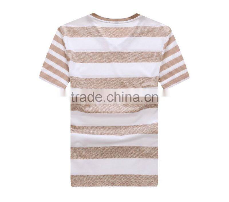 custom wholesale cheap own design cotton v-neck t shirt