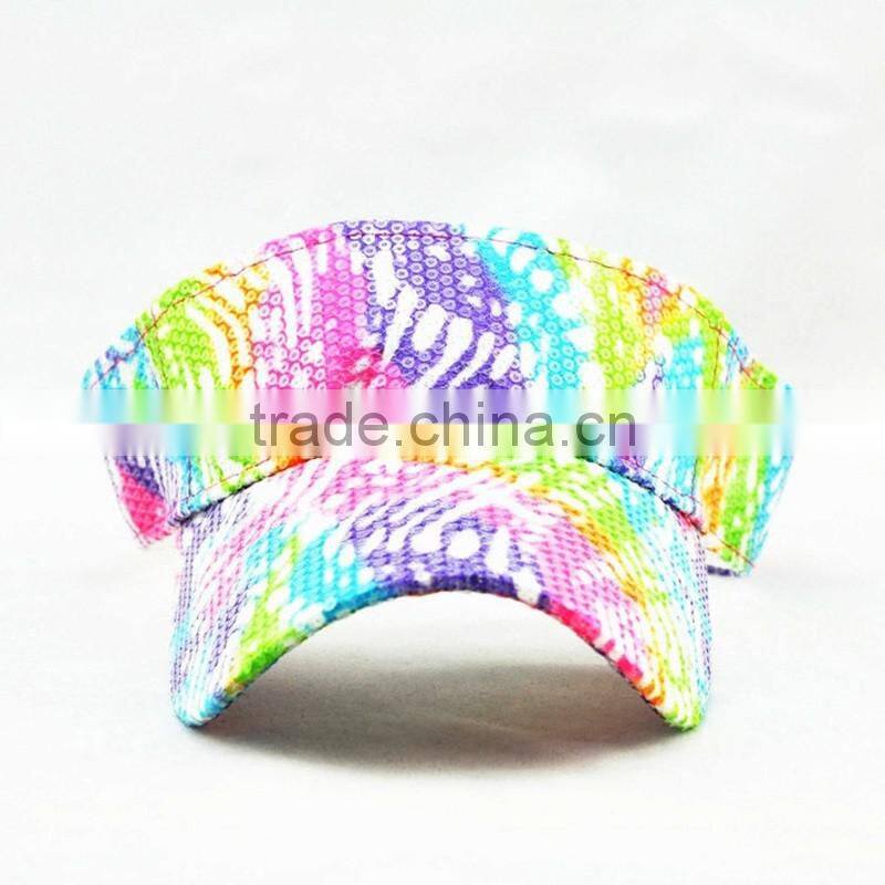 Custom Embroidery Colorful Sport Sun Hat Of Women