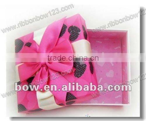 gift decorative bow with a small artificial flower