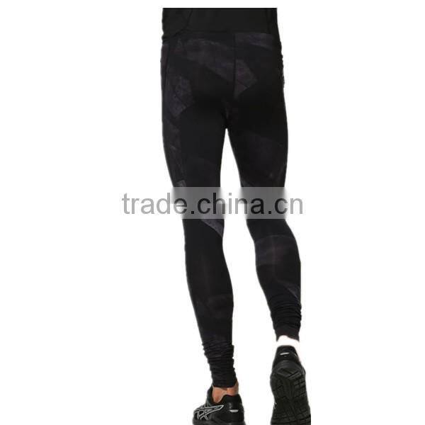 High waisted custom printed yoga leggings for men, sublimation leggings