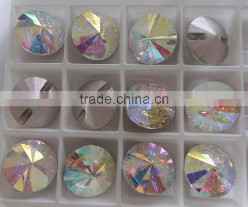 crystal button for sofa shoe upholstery decorative glass crystal button