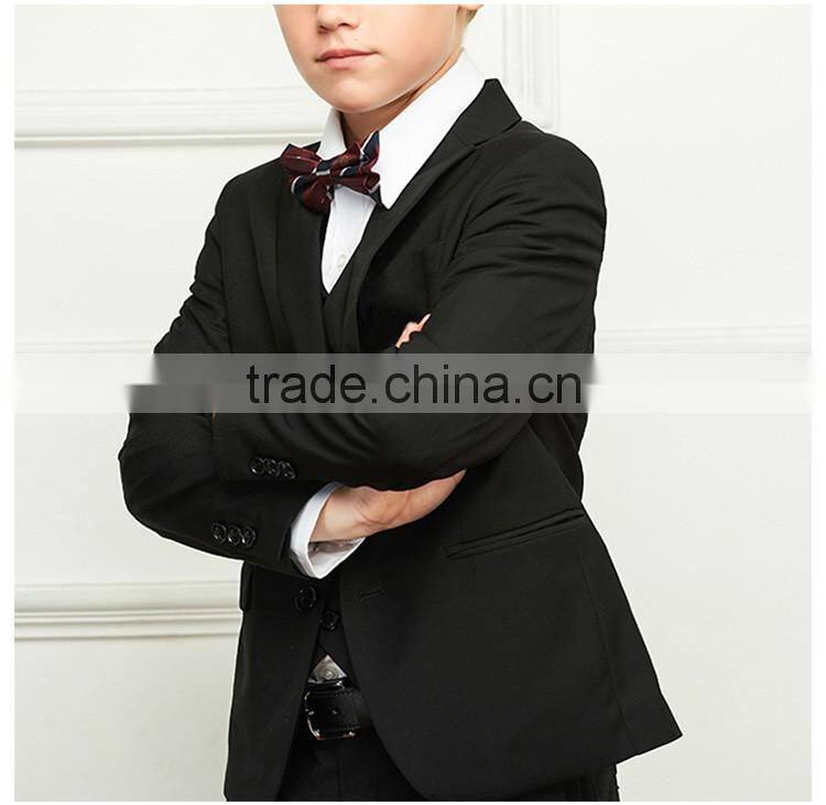 Bospoke Winter School Boys Black 3 Pieces Blazer For School Wear