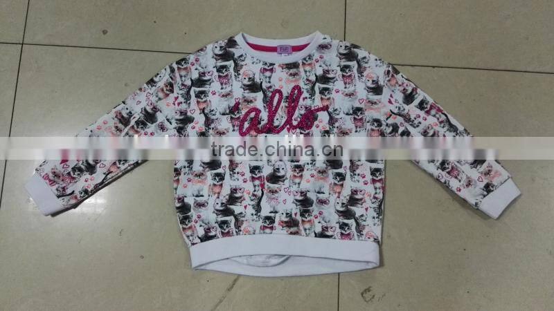 Girl's new fashion good quality beautiful pullover stock clearance
