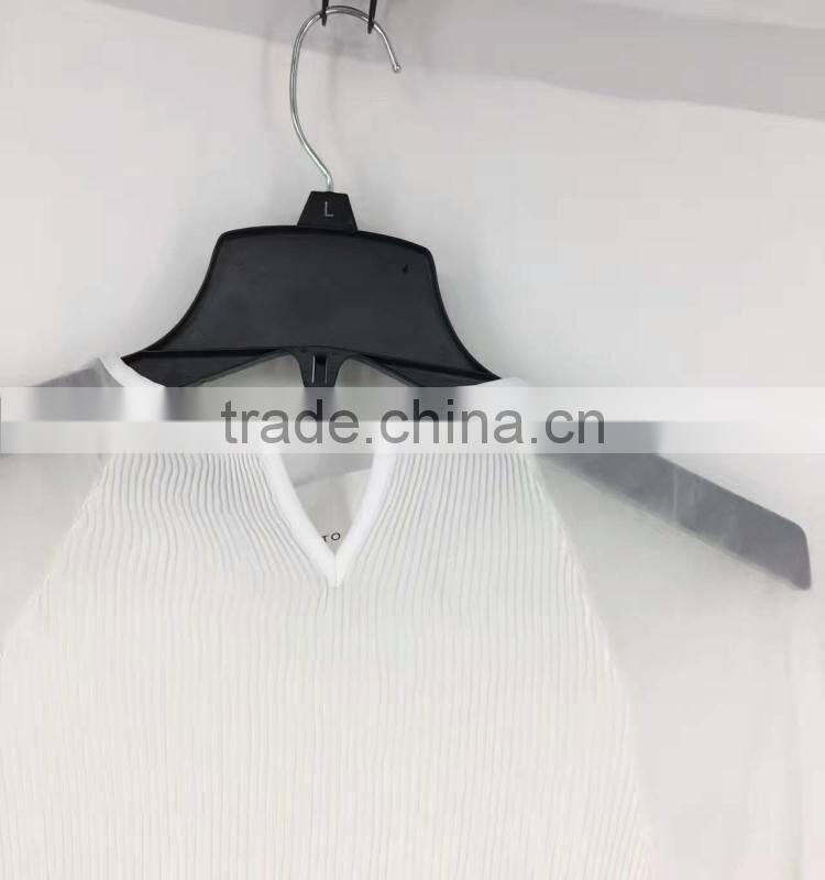 Yiwu stock apparel women pleated transparent sexy chiffon blouse
