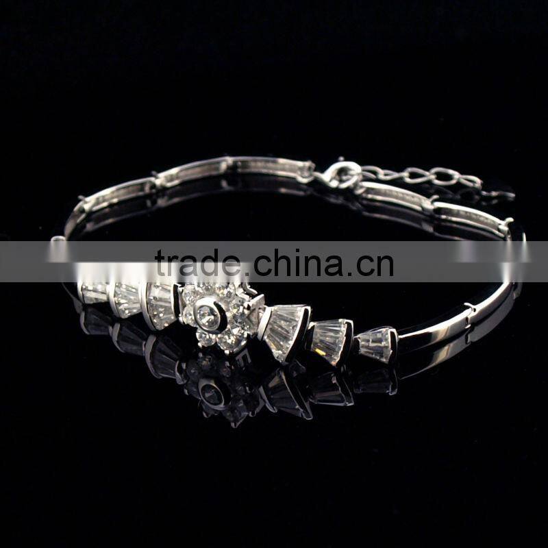 bracelets jewelry rhodium plated silver bracelets