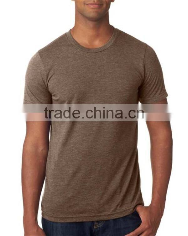 High quality soft fabric custom mens tri blend t shirts
