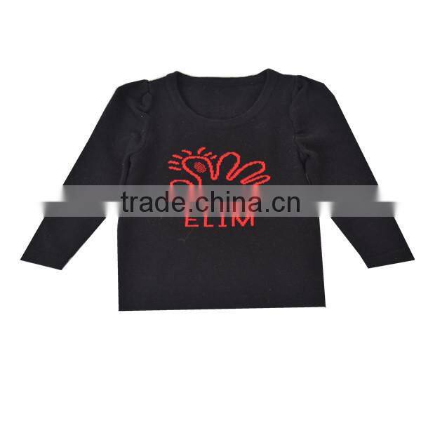 Girl's jacquard knit pattern sweater