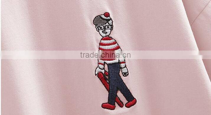 Short sleeve T-shirt female 2017 new spring summer wear loose clothes