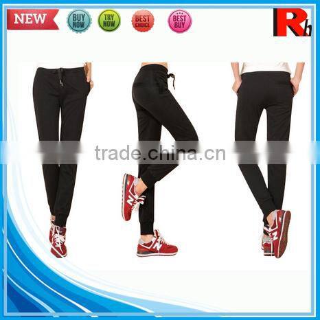 Alibaba china 100% cotton cheap cool wholesale ropa mujer slim fit sweatpants ladies fashion trousers design