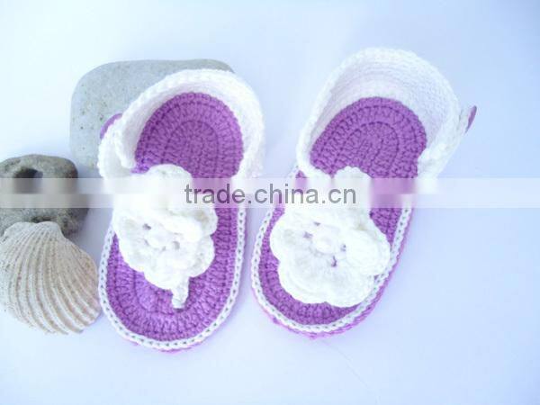 newest wholesale baby clothing crochet baby sandals
