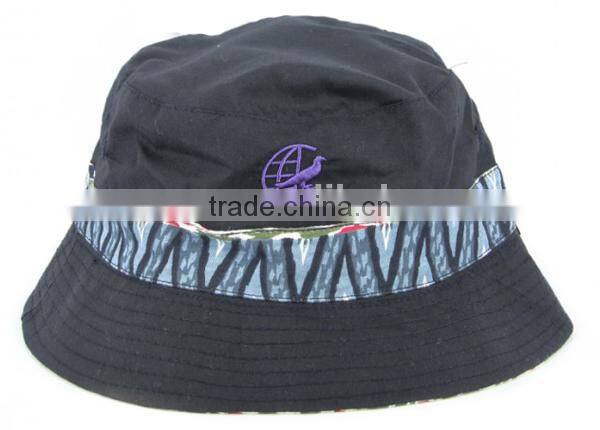 Funny men designer double side printing cotton cheap bucket hat
