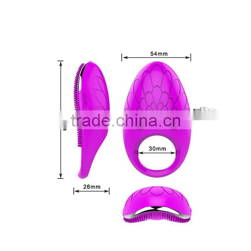 New arrivals 20 Speed Vibrating Cock Rings Sex Products for Men Penis and Women Clitoris Stimulator