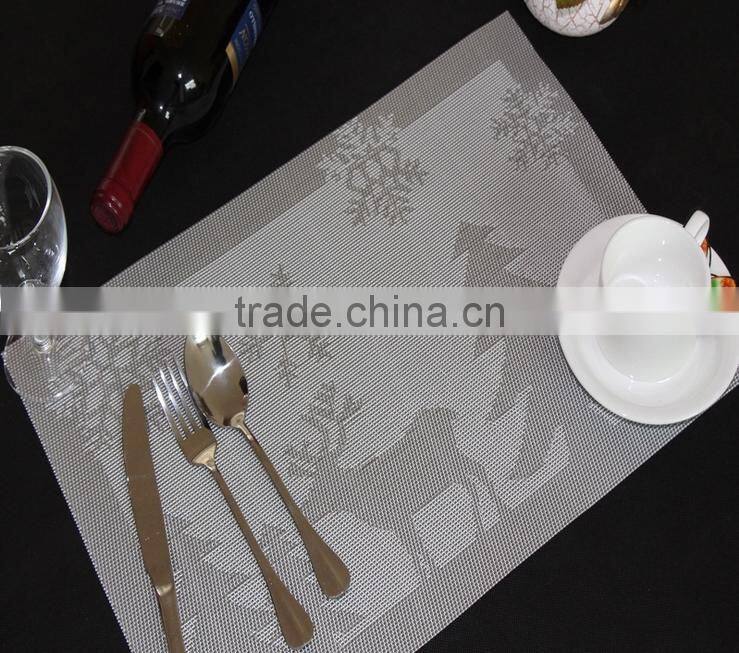 Eco-friendly Plain PVC Christmas Placemats