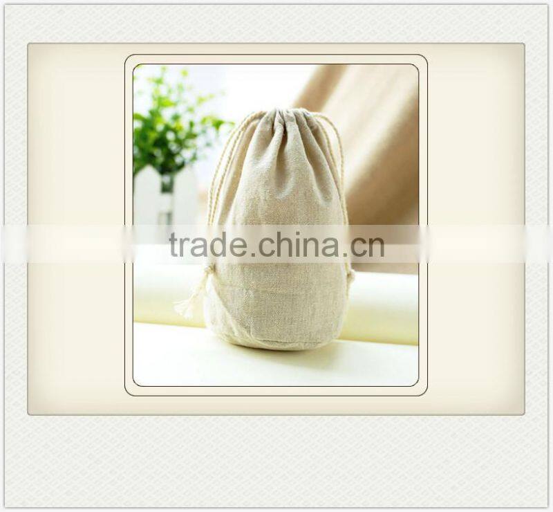 Wholesale Jute Cotton Small Drawstring Bags