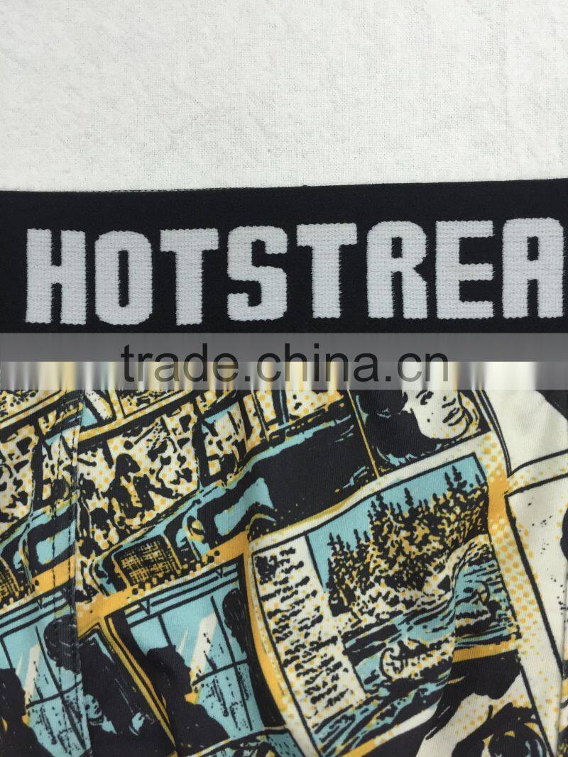 OEM customized fashion milk silk fashion man boxer underwear new design