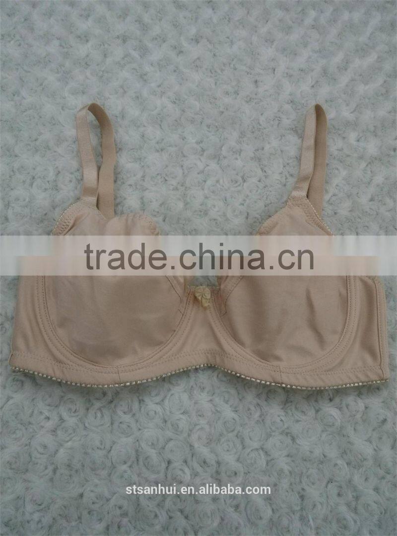 Plus size women non-padded bra.mature women soft bra,MAMA big size maternity bra