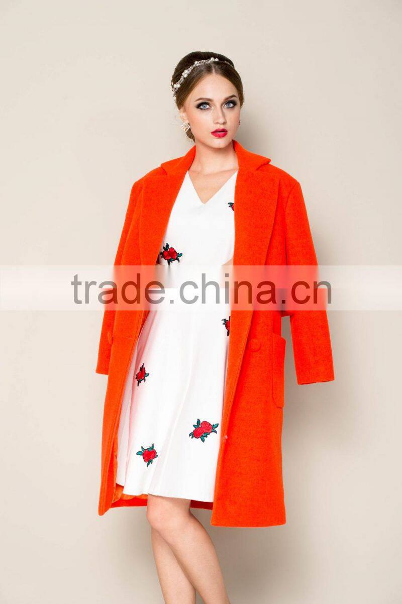 OEM designed 2015 latest collection winter korean womens trench coat fashion 2015