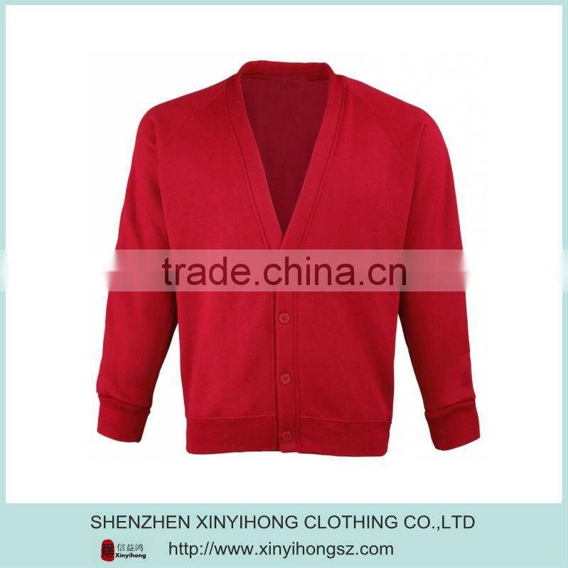 Promorion Fahsion Design Red Color V Neck Soft Knitwaer For Men